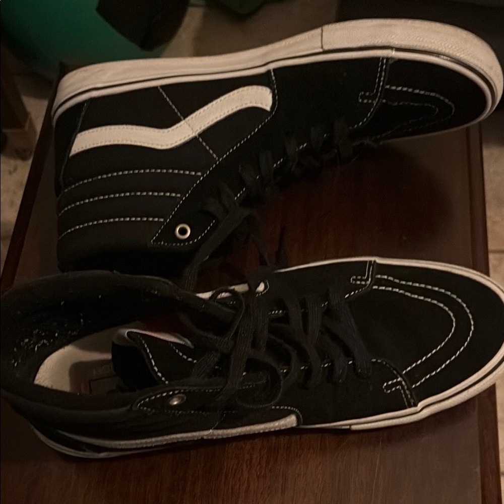 Vans Black and White Classic Skate Sneakers